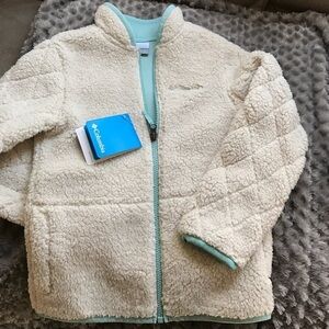 Columbia girls Sherpa coat, size XS, size 6